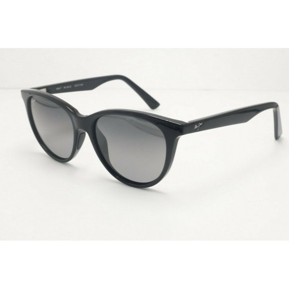 Maui Jim Cathedrals MJ 782-02 Cat Eye Black Polarized Sunglasses Gray Lens (B) main image 4